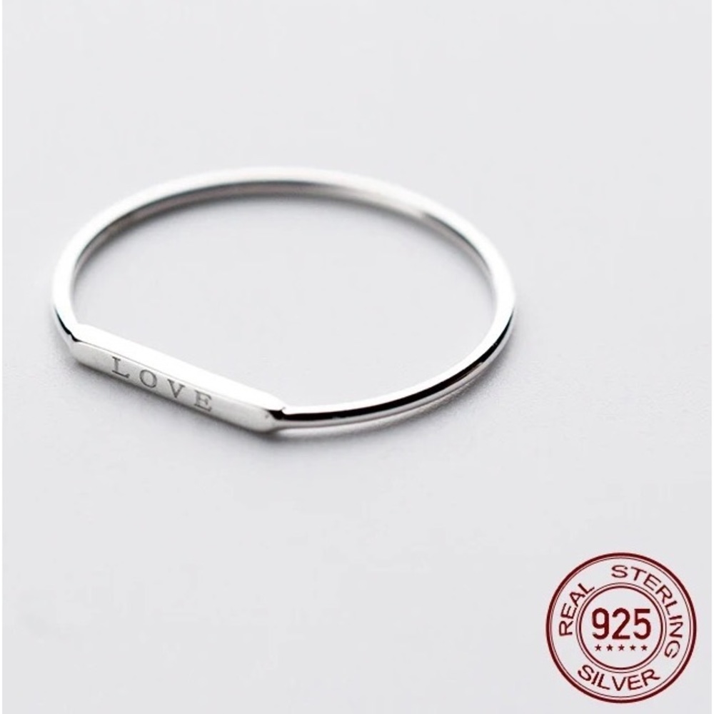 🥇HOST PICK🥇Love ring letter word sterling silver 925 jewelry - Picture 3 of 3